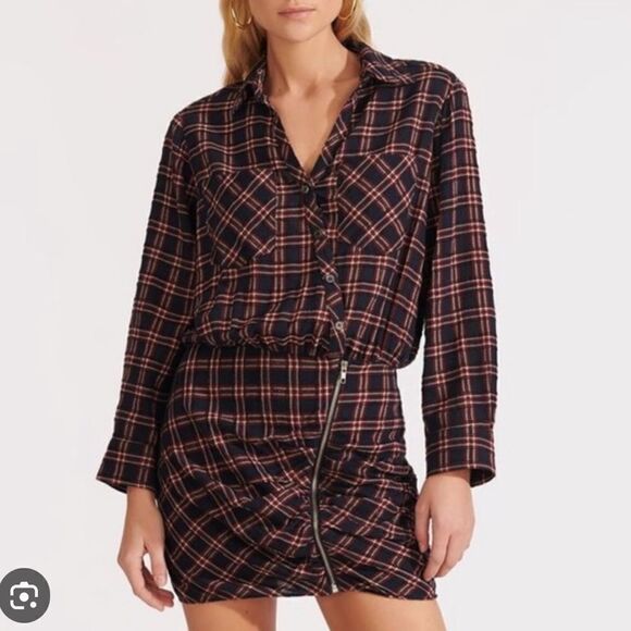 NWT Veronica Beard Karen Dress Navy Multi Size 4 - Picture 1 of 15